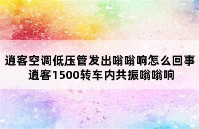 逍客空调低压管发出嗡嗡响怎么回事 逍客1500转车内共振嗡嗡响